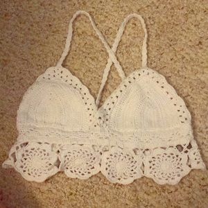Brand new Aerie crochet daisy bralette
